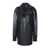 NORMA KAMALI Norma Kamali Oversized Motorcycle Jacket Above The Knee Black