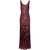 Elisabetta Franchi Elisabetta Franchi Red Carpet Sequin-Embroidered Georgette Dress ROUGE NOIR