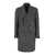 Tagliatore Grey Double-Breasted Coat With Pointed Revers In Wool Blend Woman GREY