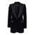 Dolce & Gabbana Black Single-Breasted Jacket With Peak Revers In Velvet Woman Black