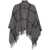 Peserico Peserico Plaid Wool Poncho GREY