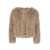 Suprema Beige Cropped And Reversible Neckless Fur In Eco-Fur Woman Beige