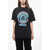 Versace La Vacanza Oversized Medusa T-Shirt With Neon Print Black