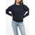 Ralph Lauren Fleece Cotton Blend Crew Neck Sweatshirt With Embroidered Lo Blue