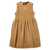 Fendi Faux fur logo embroidery dress Beige