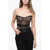 Dolce & Gabbana Strapless Tulle Corset Top With Silver-Tone Details Black