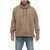 Sacai Brushed Cotton Sweatshirt With Side Slit Beige