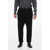 Sacai Wool Striped Pants With Belt Black