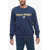 Ralph Lauren Polo Sport Crew Neck Fleece Cotton Sweatshirt With Print Blue