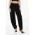 Armani Emporio Balloon Fit Jacquard Fabric Pants Black