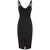 Elisabetta Franchi Elisabetta Franchi Bustier-Top Crepe Midi Dress Black