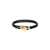 Versace Versace La Medusa Braided Leather Bracelet Black