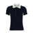 Thom Browne Blue Fitted Polo Shirt With Contrasting Collar In Wool Woman BLUE