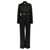 Saint Laurent One-piece belt twill suit Black