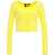 Pinko Fluffy cropped cardigan Yellow