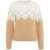 LIU JO SPORT Knit wool blend sweater with rhinestones Brown