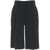 Kaos Bermuda shorts with pleat Black