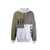 HELMUT LANG Helmut Lang Patchwork Hooded Sweatshirt Green