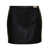 Versace Black Mini-Skirt With Medusa Detail In Smooth Leather Woman Black