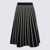 Tory Burch Tory Burch Black And White Midi Skirt Black