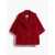 Max Mara Max Mara Aleggio Short Cape In Teddy Fabric Red