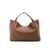 Valentino Garavani Valentino Garavani Rockstud Small Leather Tote Bag Brown