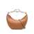 Valentino Garavani Valentino Garavani Vlogo Moon Small Leather Hobo Bag Brown