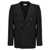 Saint Laurent Saint Laurent Double-Breasted Wool Blazer Black