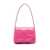 Dolce & Gabbana 'Dg Logo' Pink Shoulder Bag In 3D Quilted Logo Detail In Smooth Leather Woman PINK