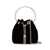 Jimmy Choo Jimmy Choo Bon Bon Velvet Bucket Bag Black