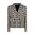 Dolce & Gabbana Dolce & Gabbana Houndstooth Pattern Blazer MULTICOLOR