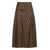 Fendi Fendi Ff Silk Skirt BROWN