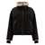 Brunello Cucinelli Brunello Cucinelli Down Jacket With Shearling Inserts And Monili Black