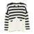 Semicouture Semicouture Wool Martina Striped Sweater Black