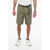 Dime Logoed Shorts With Safety Belt Military Green