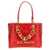 Balmain '1945 Soft Small' shopping bag Red