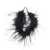 MVM Necklace with feathers Black