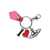 Vivienne Westwood Vivienne Westwood I Love Orb Keyring CANDY TARTAN