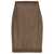 Saint Laurent Saint Laurent Knitted Pencil Skirt BROWN