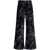 Marni Marni Wide-Leg Trousers With Graphic Print Black