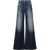 Diesel Diesel Flared D-Akemi 1978 Cotton Jeans BLUE