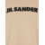 Jil Sander T-Shirt In Jersey Di Cotone Con Logo Jil Sander Stampato Beige