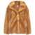 STAND STUDIO Oversize faux fur jacket 'Janice' Brown