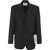 AMARANTO Blazer with seam details Black