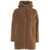 Herno Midi teddy coat Brown