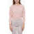 Stella McCartney Oversized Crop Sweater With Stitch Details Pink