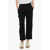 Max Mara S Stretch Cotton Joggers With Embroidered Logo Black