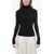 SPORTMAX Ribbed Pisano Sweater With Turtle Neck Black