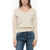 Max Mara Leisure Virgin Wool Sweater With V Neck White