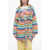 ALANUI Knitted Rainbow Cardigan With Frindge Detailing Multicolor